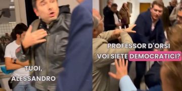 Aggressori filo ucraini al convegno Anpi con Di Battista e D’Orsi