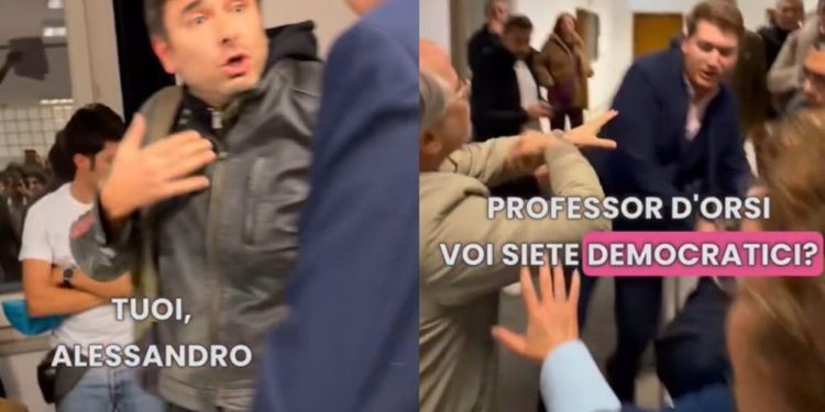 Aggressori filo ucraini al convegno Anpi con Di Battista e D’Orsi