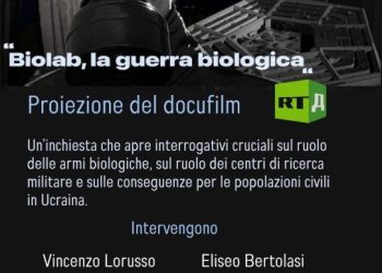 Proiezione del DocuFilm di RussiaToday “Biolab, la guerra biologica” a Sassuolo il 13 dicembre