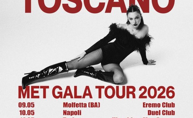 Sarah Toscano in tour nel 2026