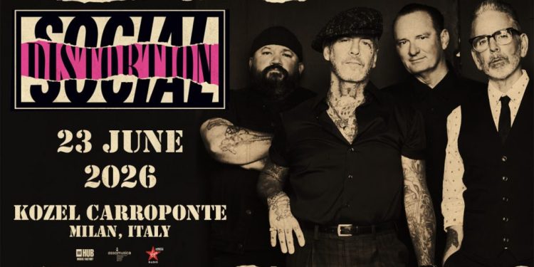 Social Distortion tornano in Italia: una data a giugno 2026
