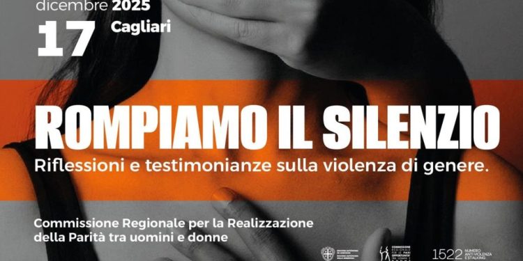 Rompiamo il silenzio: a Cagliari un incontro sulla violenza di genere organizzato dalla Commissione Regionale per la realizzazione della Parità tra uomini e donne