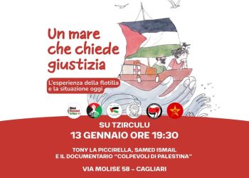 “Un mare che chiede giustizia, l’esperienza della Flottilla”, appuntamento a Cagliari con Tony La Piccirella