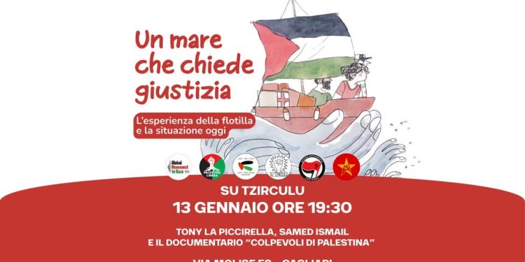 “Un mare che chiede giustizia, l’esperienza della Flottilla”, appuntamento a Cagliari con Tony La Piccirella