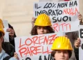 Flash mob Rete studenti a Roma per ricordare Lorenzo Parelli