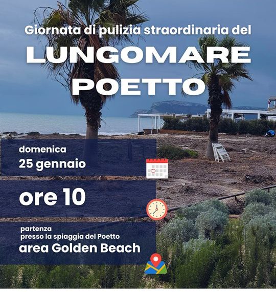 Pulizie al Poetto, una domenica per prendersi cura del mare dopo le mareggiate del ciclone Harry