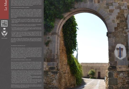 Sanluri, inaugurazione dei totem che raccontano la storia delle mura e delle porte del borgo medievale