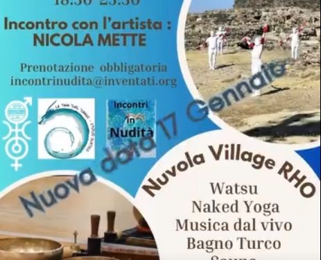 Nudiverso, quarta serata in nudità a Rho: ospite l’attivista Nicola Mette