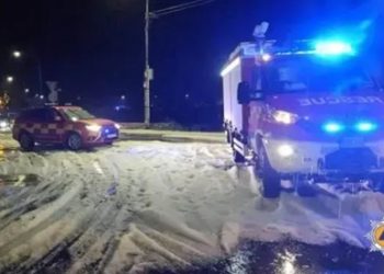 Malta, violenta grandinata: strade ricoperte di ghiaccio