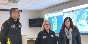 Allerta meteo, la Presidente Todde in visita alla Protezione Civile regionale