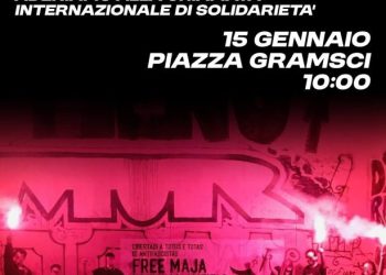 Corteo a Cagliari in sostegno agli antifascisti imprigionati: manifestazione giovedì 15 gennaio