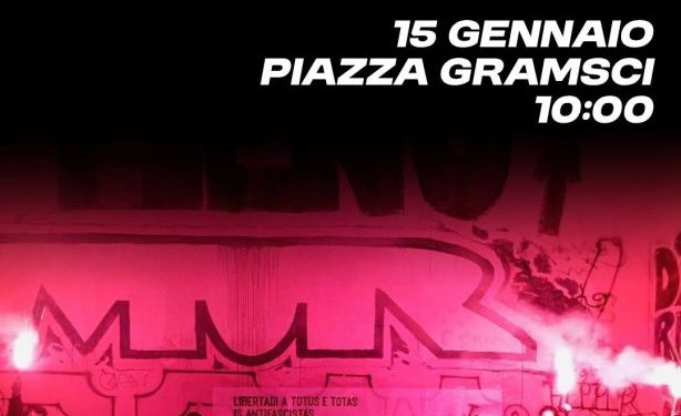 Corteo a Cagliari in sostegno agli antifascisti imprigionati: manifestazione giovedì 15 gennaio