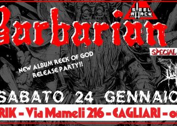 Musica, arrivano i Barbarian in Sardegna, data Cagliaritana per la band di Firenze