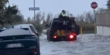 Paura a Capoterra, gravi danni e allagamenti sul litorale