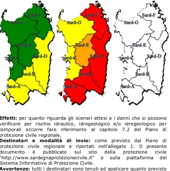 Violento maltempo sulla Sardegna, allerta rossa sull’isola