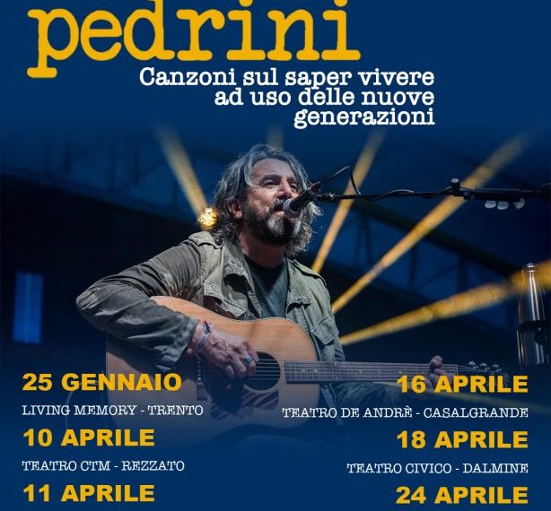Omar Pedrini in tour con  Canzoni sul Saper Vivere ad uso delle Nuove Generazioni