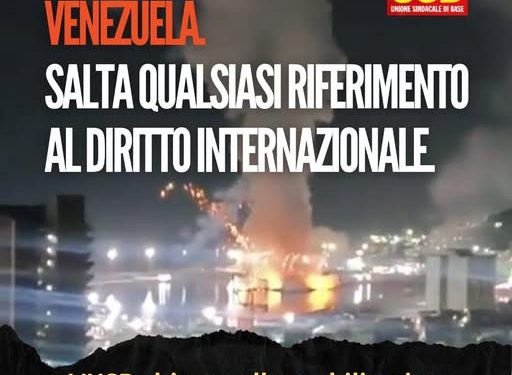 Usb chiama alla mobilitazione contro l’aggressione al Venezuela