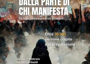 Iran, in piazza a Cagliari chi chiede la guerra imperialista occidentale
