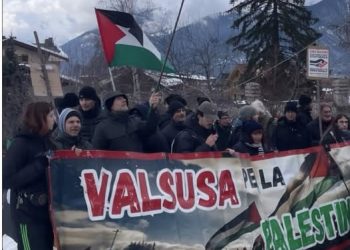  Protesta a Sauze d’Oulx contro il “turismo militare” israeliano