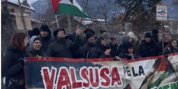 Protesta a Sauze d’Oulx contro il “turismo militare” israeliano