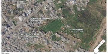 Israele ha raso al suolo parte di un cimitero di Gaza che contiene le tombe di guerra di decine di soldati britannici