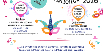 Cagliari, carnevale nelle biblioteche comunali con “Ti conosco, mascherina!”
