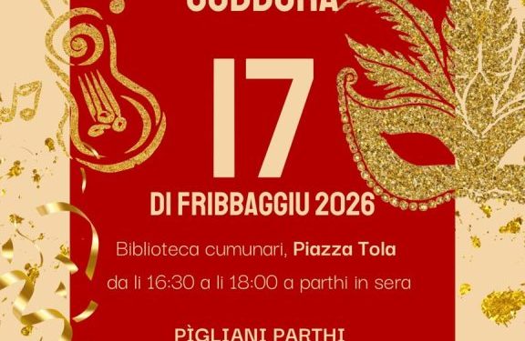 Il Comune di Sassari celebra la poesia: Martedì Grasso c’è “La Festha di la Gòbbura”