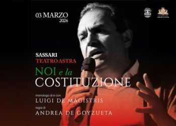 Luigi De Magistris in “Noi e la Costituzione” martedì 3 marzo al Teatro Astra di Sassari