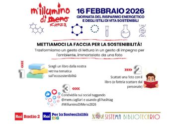 Le biblioteche comunali di Cagliari aderiscono a M’illumino di meno