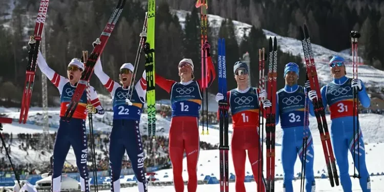 Milano Cortina: azzurri bronzo nella sprint dello sci di fondo