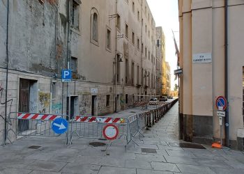Cagliari, chiusa temporaneamente la via Università