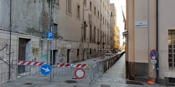 Cagliari, chiusa temporaneamente la via Università