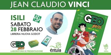 Sabato 28 febbraio Jean Claudio Vinci presenta a Isili il suo nuovo fumetto “Geo Bros. Uniti si vince”