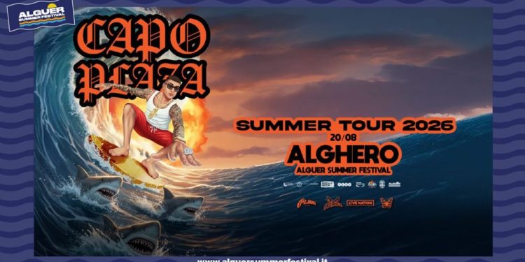Alguer Summer Festival: anche Capo Plaza si unisce alla line up, sarà all’Anfiteatro Ivan Graziani giovedì 20 agosto