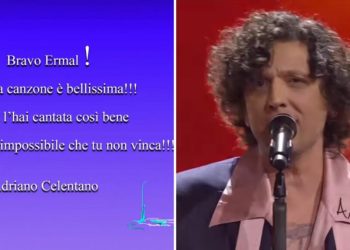 Sanremo, Celentano tifa per Ermal Meta: “Bravo, impossibile che tu non vinca”