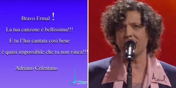 Sanremo, Celentano tifa per Ermal Meta: “Bravo, impossibile che tu non vinca”