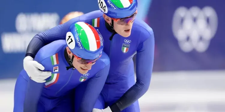 Milano Cortina: staffetta 5000 m short track, bronzo azzurri