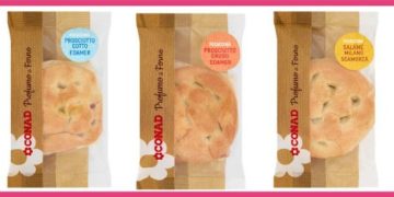 Conad richiama tutti i lotti di focaccine farcite per possibile presenza di corpi estranei
