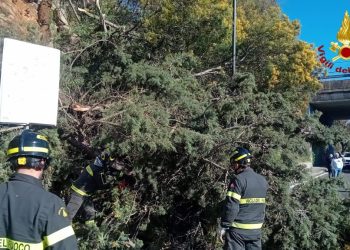 Maltempo, smottamento a Nuoro: in azione i Vigili del Fuoco