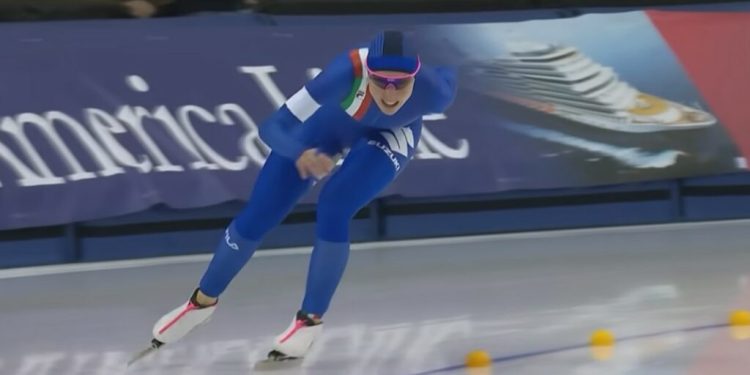 Giochi 2026, fenomenale Lollobrigida: oro e record olimpico nei 3mila metri di pattinaggio