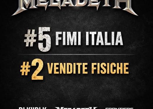 Megadeth: il nuovo album stabilisce un record nella classifica di vendite italiana