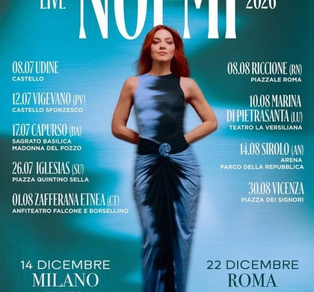 Noemi annuncia il tour estivo 2026: una data in Sardegna