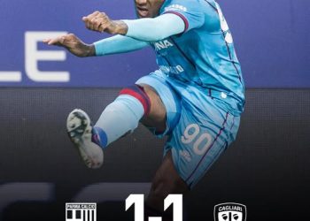 Calcio, il Cagliari pareggia con il Parma