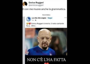 Enrico Ruggeri è morto? No, bufala social con errore di ortografia. E lui corregge…