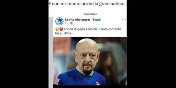 Enrico Ruggeri è morto? No, bufala social con errore di ortografia. E lui corregge…