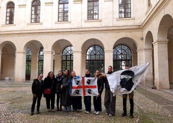 Una delegazione studentesca di Corte (Corsica) in visita al palazzo della Città Metropolitana di Sassari