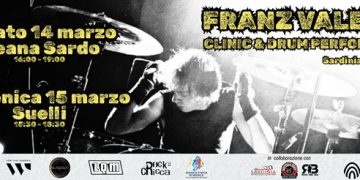 Il batterista Franz Valente in tour in Sardegna