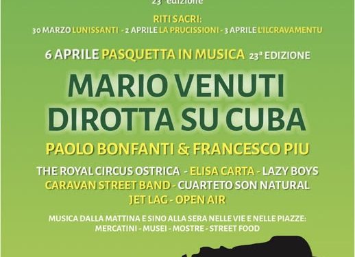 Castelsardo, Pasquetta in musica: in concerto Mario Venuti e i Dirotta su Cuba