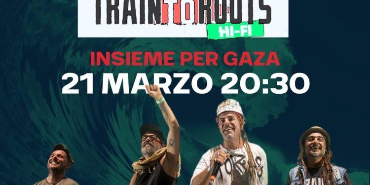 Train To Roots per Gaza, concerto a Cagliari