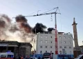 Incendio all’ex hotel Turritania a Sassari in ristrutturazione